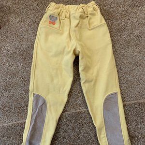 Girls Prenatal yellow corduroy slacks